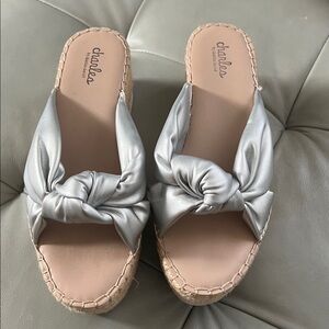 Charles by Charles David Women's Metallic Espadrille Slides